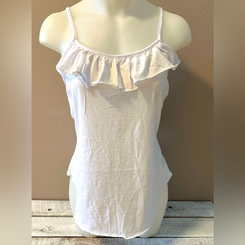 Chaser Ruffle Cami with Criss Cross Back - NWT